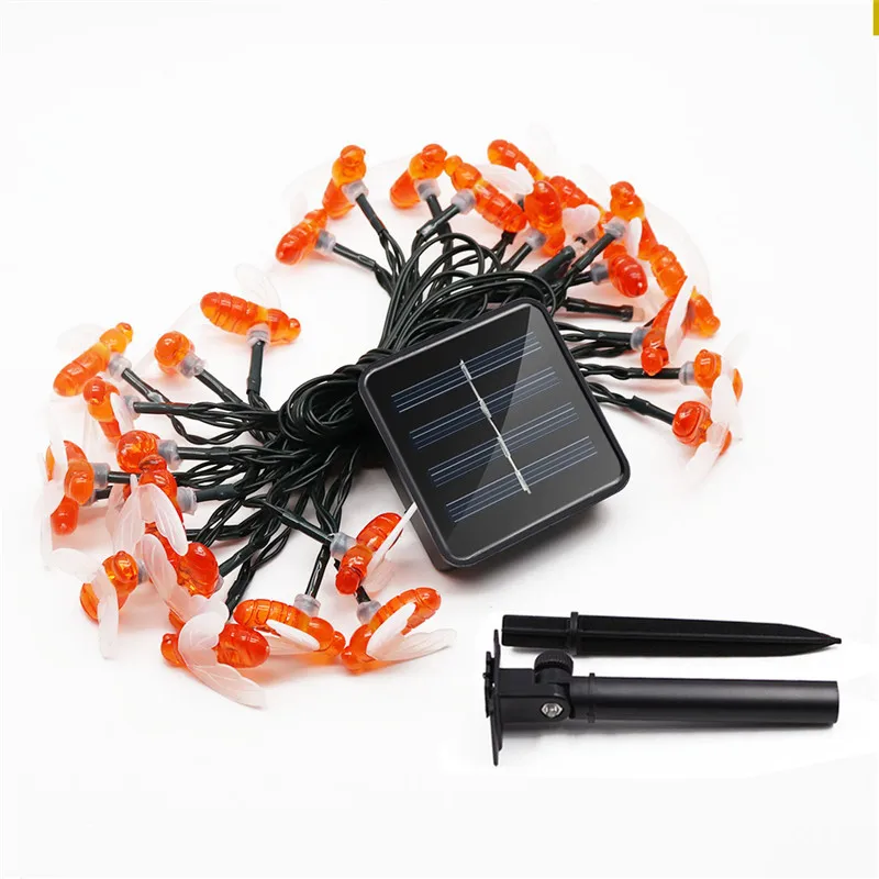 30 LED Solar Lamp String Waterproof Energy Saving Lamps Flexible Strip Lights Outdoor Christmas Party Wedding Garden Decorations