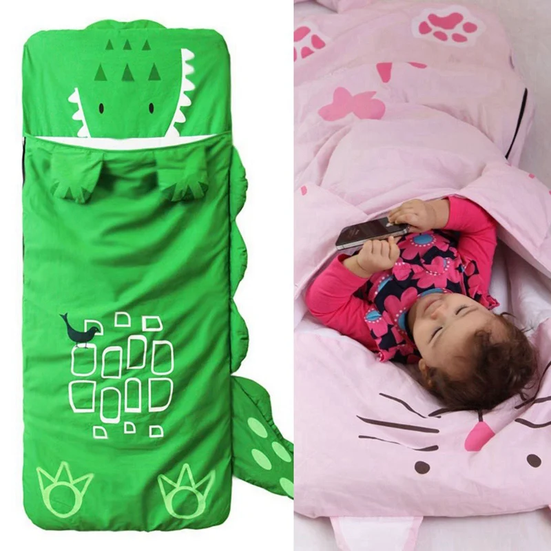 2 Pcs Sleeping Bags Bedding Baby Kids Sack Infant Toddler Winter Cartoon Animals Sleep Bag Newborn Bed Wrap Cute Baby Thick Warm