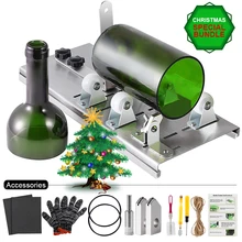 10 шт. стеклянная бутылка резак DIY машина для резки вина пива алкоголь виски шампанское ремесло перчатки стекло es аксессуары набор инструментов