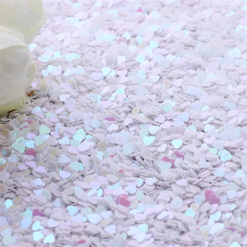 Блестки с блестками 3 мм разноцветные прозрачные блестки сердечками для маникюра