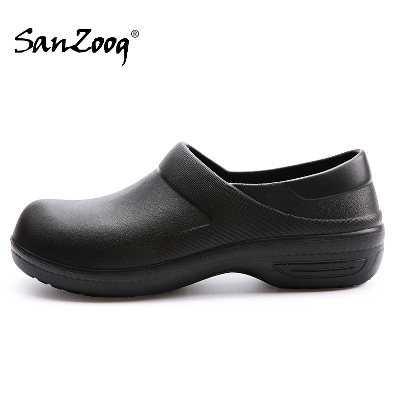 Zapatos para Chef antideslizantes para hombre, trabajo de cocina, zuecos impermeables para trabajadores restaurante, sandalias goma para Hotel, trabajo, Hospital _ - AliExpress Mobile