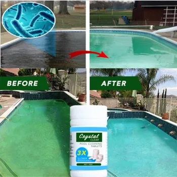 

100 Pcs/set Pool Cleaning Effervescent Chlorine Tablet Multifunctional Effervescent Tablets Spray Cleaner Home Cleaning Dropship