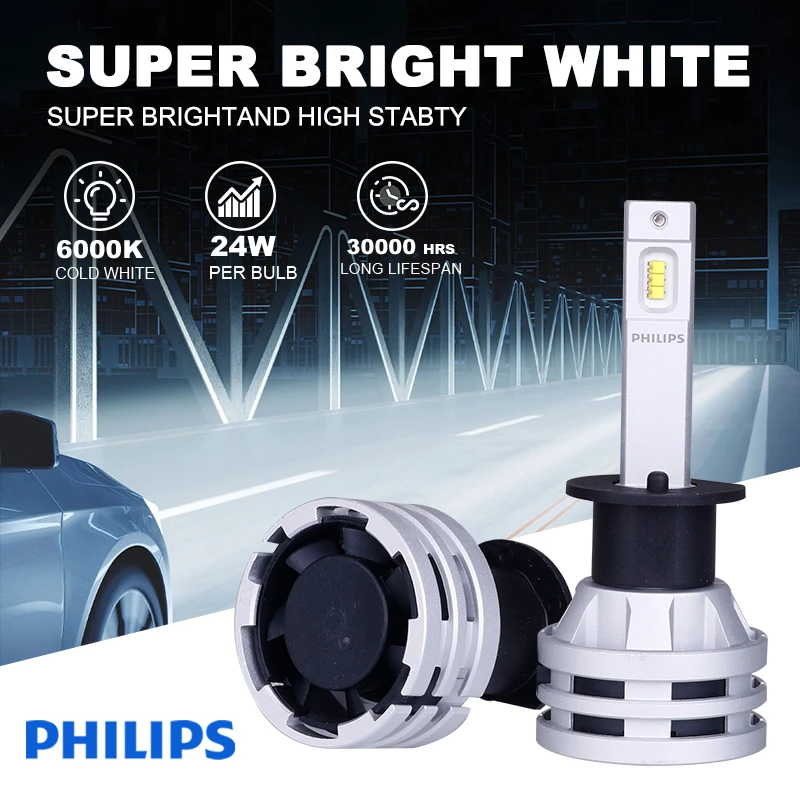 Philips G2 LED H4 H7 LED Car Headlight Bulb 6000K H1 H11 9005 HB3 9006