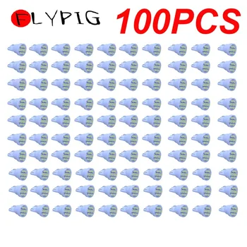 

100PCS Cool White T10 Side Wedge 8SMD LED Interior Dome License Plate Light Bulb D10