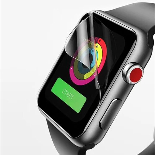 screen protector Защита экрана для Apple Watch Series 5 4 44 мм 40 мм Iwatch 3 группа 42 38 мягкая пленка 9D анти-шок защитный полный охват - Цвет: screen protector