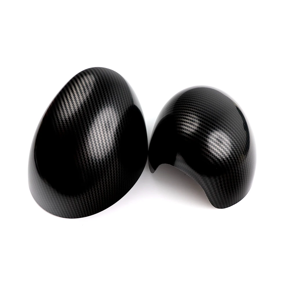 Cubiertas de espejo retrovisor exterior de coche, pegatinas de Bandera negra para Mini Cooper One S JCW F54 F55 F56 F57 F60 antes de julio de 2019