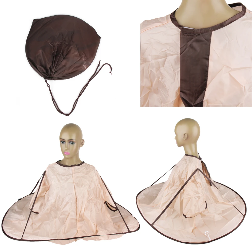 Haircut Cape Hairdressing Cape 1PC Waterproof Adult Hair Cutting Cloak Foldable Umbrella Cape Salon Barber Home Hairdressing Cape Cover Cloth