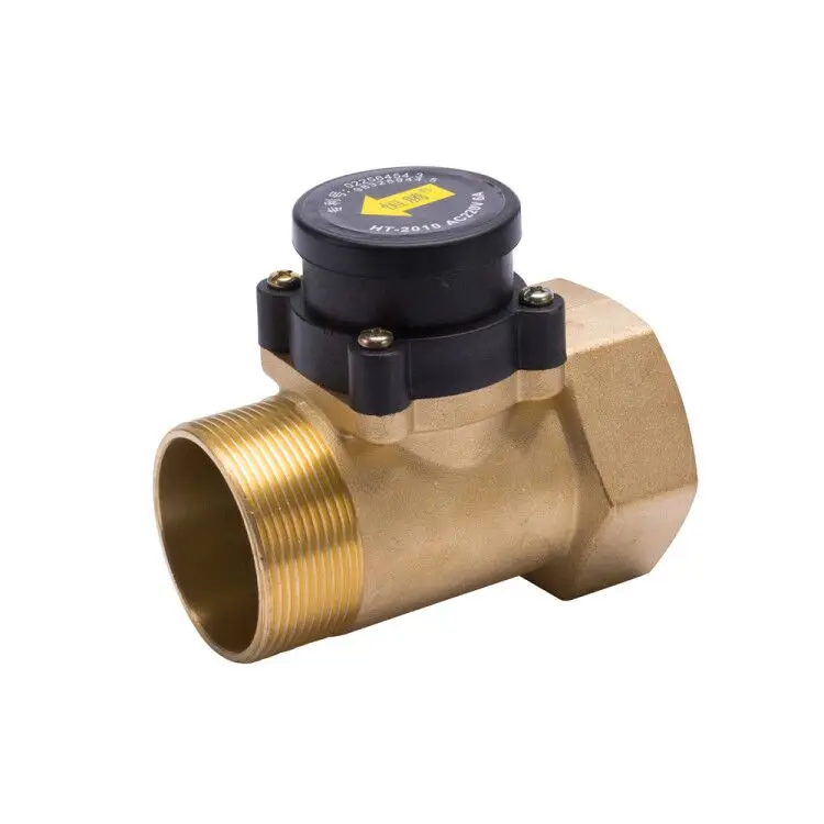 Water Flow Sensor HT-801 1.2-inch all-copper water flow sensor switch magnetic electronic booster circulation pump pressure control valve water flow sensor