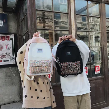 

Travel Backpack Bookbags Floral-Print Female Mochila Fresh-Style Women Masculina -Zer