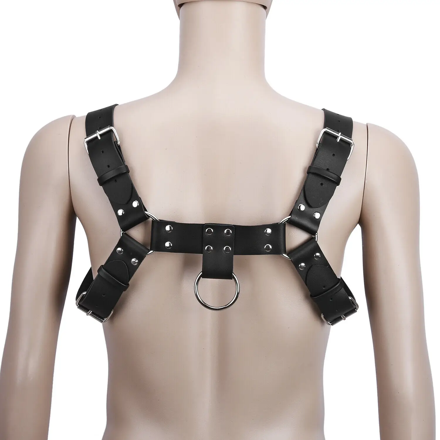 Leather strap vest Clearance