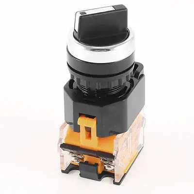 

380V 10A DPST 2 Position Rotary Selector Latching Push Button Switch