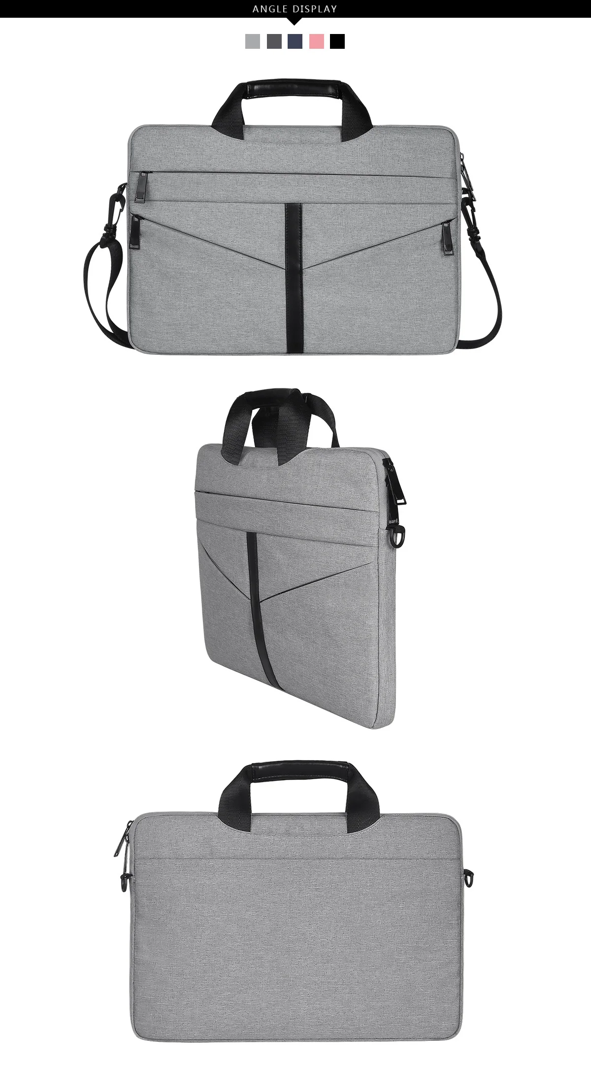 Универсальная сумка для ноутбука 13 13,3 14 15 15,4 15,6 дюймов, сумка-мессенджер для ноутбука, сумка на плечо, портфель, чехол для Macbook hp DELL