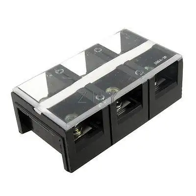 

Double Row 3 Position Screw Barrier Terminal Strip Block 600V 200A
