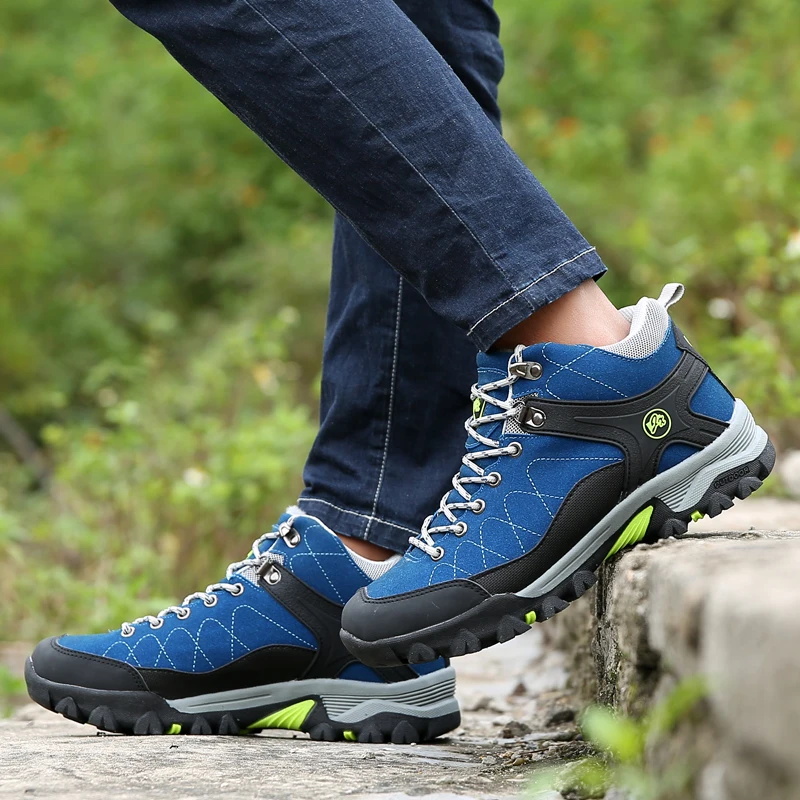 

Mens Boots New Lace-Up Anti-Skidding Leather Shoes Men Popular Comfy Autumn Winter Men Shoes Steel Toe Outdoor Hiking Work Shoes