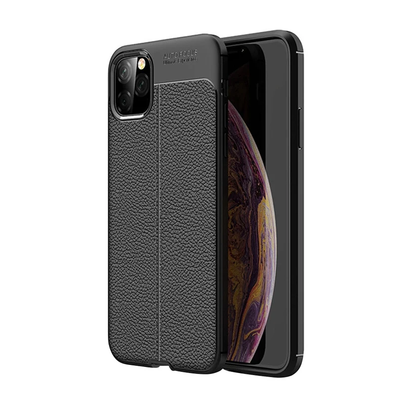 Чехол для мобильного телефона в деловом стиле для iPhone 11 на iPhone 11 Pro Max Ультратонкий Мягкий ТПУ чехол для iPhone XR X XS Max