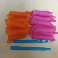 18 шт., 30 см, волшебные пластиковые бигуди для волос, Диаметр 2,5 см, ролик для завивки волос, инструмент для завивки волос, для укладки, сделай сам, волнистые бигуди