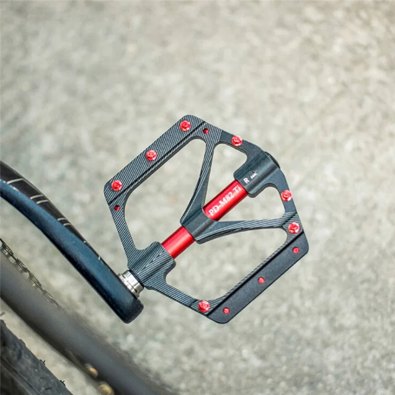 Универсальный герметичный подшипник для горного велосипеда, педали на платформе, велосипедные Нескользящие Плоские Педали из сплава, PD-M82