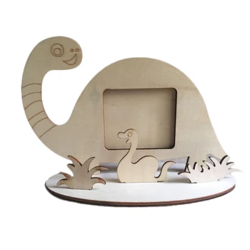 

2020 New DIY Cartoon Animal Wooden Photo Frame Bee Giraffe Picture Decoration For Home Baby Shower Birthday Party Supply