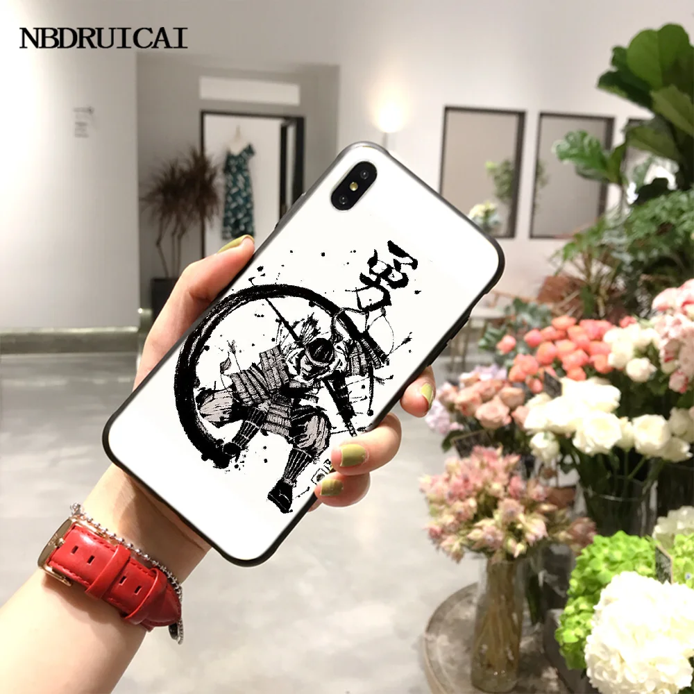 NBDRUICAI самурайский DIY Печатный чехол для телефона iPhone 11 pro XS MAX 8 7 6 6S Plus X 5S SE XR
