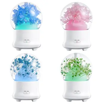 

7 Color Changing Light Flower Essential Oil Mini Aroma Diffuser Humidifier Purifier Aromatherapy 100ml
