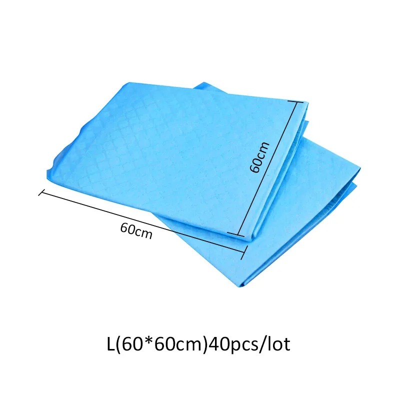L 40PCS 20/50/100 шт многофункциональная пеленка для животных супер абсорбент мочи учебная площадка антибактериальный дезодорант для домашних животных подгузник для собак чистящее средство - Цвет: L 40PCS