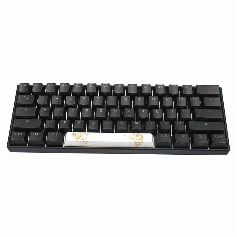PBT Space Keycaps механическая клавиатура DIY Keycap(6.25U Space Keycap)-язык цветка