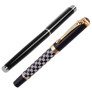 

Jinhao 2 Pcs Fountain Pen Fine Iridium Nib Office Accountant Student Gift Black-500 Series & 126 Series