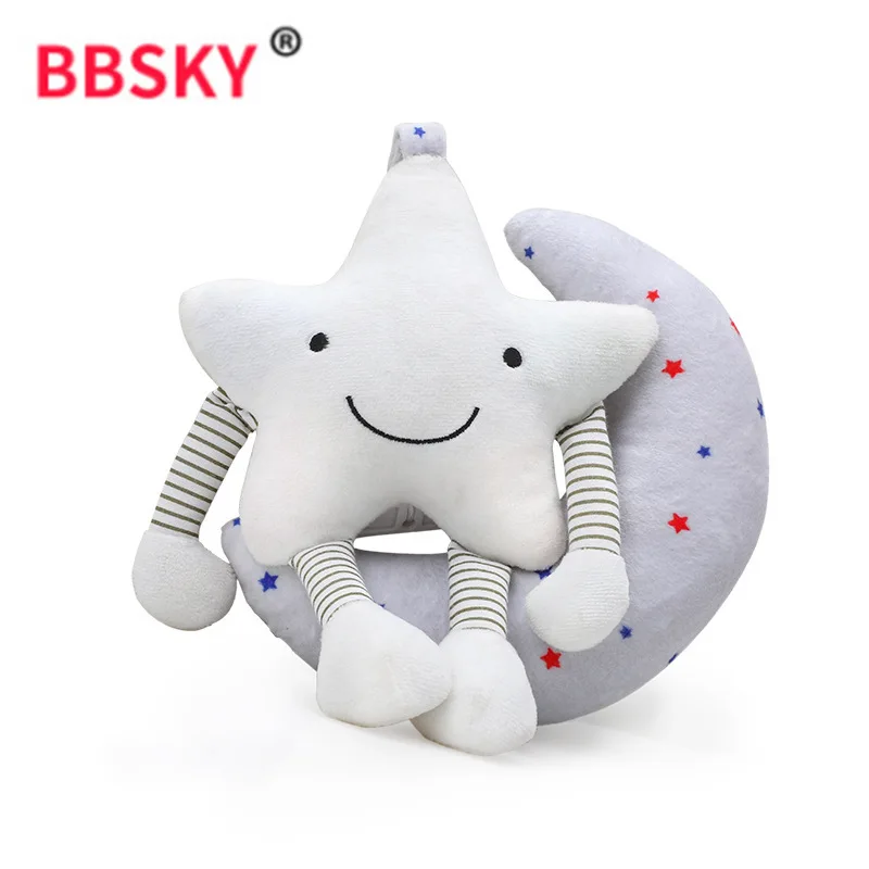 Bbsky пятиконечная звезда тянет колокольчик детский звук делая музыку автомобиль висячая кровать висячая сияющая музыка тянет колокольчик погремушка игрушка