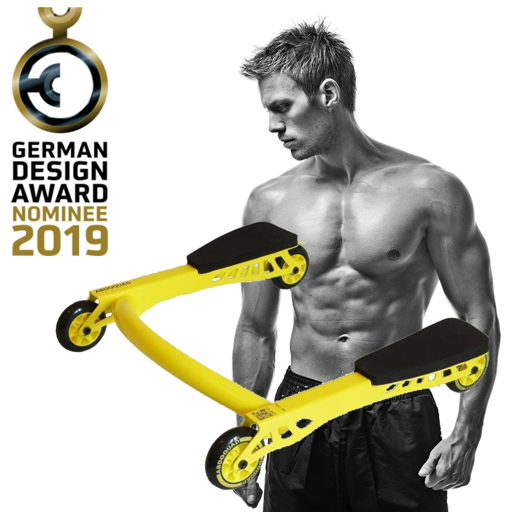 

Yellow Car Abdoquad AB Roller Abdominal Trainer Newest Fitness AB Wheel AB Rooler Wheel Six-pack Abs Workout