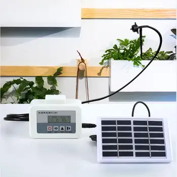 

Solar Intelligent Automatic Watering Timer Waterproof Watering Device Irrigation Regularly Irrigating Flowers Plant Controller