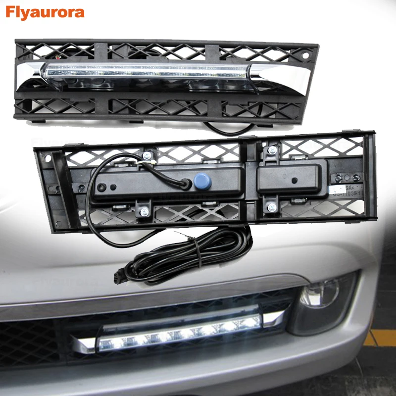 2X Светодиодный дневной светильник DRL Дневной s противотуманной фары для BMW серий 7