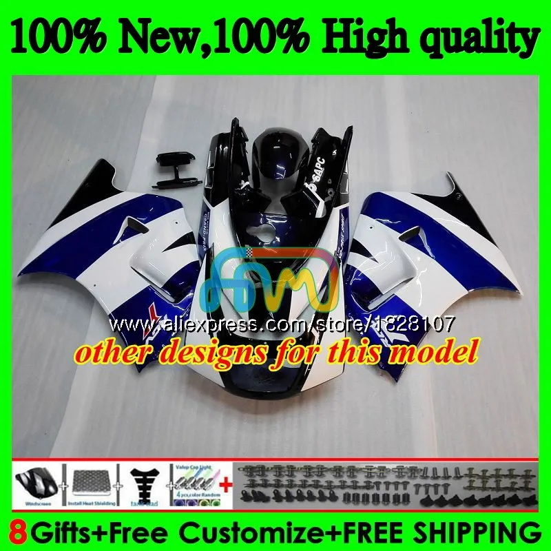 Корпус для SUZUKI RGV250 SAPC VJ22 92 93 94 95 96 66BS. 163 RGV-250 VJ21 всю 22 RGV 250 1992 1993 1994 1995 1996 обтекателя Синий Пламя