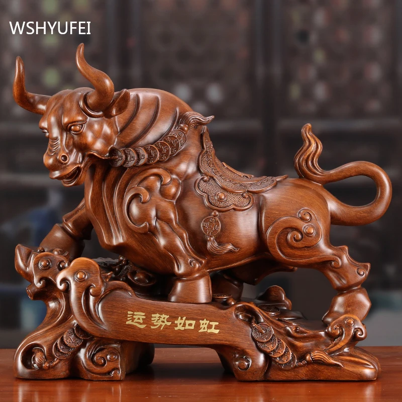 

Retro Resin Animal Sculpture Ornaments Living Room TV Cabinet Feng Shui Decoration Home Decore Accessories Office Mascot Crafts