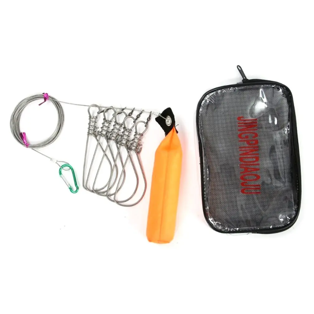 

Outdoor Fishing Accessories Stainless Steel Expansion Mouth Live Fish Buckle Fish Lock High Strength Fish Buckle Fish Lock