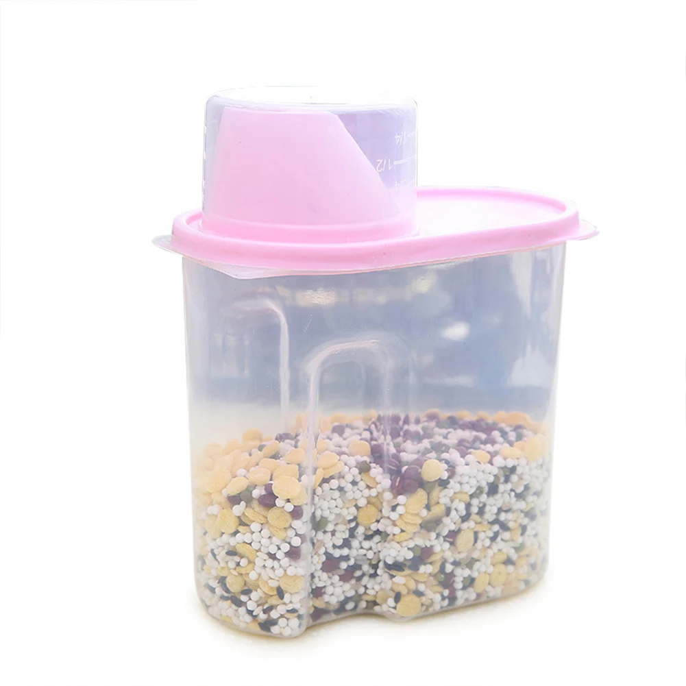 New Food Storage Container Transparent Plastic Sealed Fresh-keeping Storage Jar Food Storage Organization 4/Set XOA88
