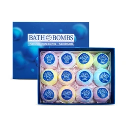 Bath Bombs Salt Ball Shea Moisture Foot Ball Bubble Bath Women Herbal Essential Oil Organic Dry Skin Relaxing Scent BathBall Set
