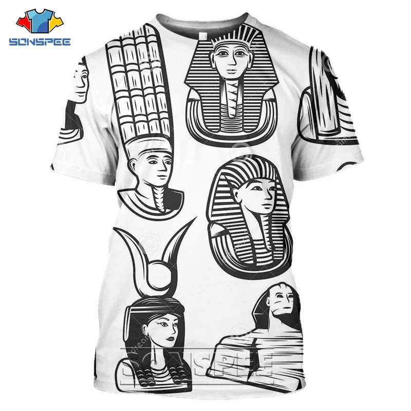 Cleopatra Ancient Horus Egyptian t shirt God Eye of Egypt Pharaoh Anubis Graphics 3d Print T-shirt MenWomen Unisex Streetwear (25)