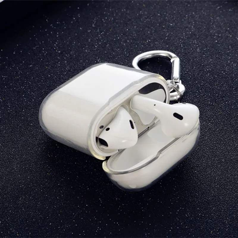 Прозрачный мягкий силиконовый чехол для Airpods беспроводные наушники TPU для Apple Air Pods 2 Наушники коробка анти-шок Защитная крышка