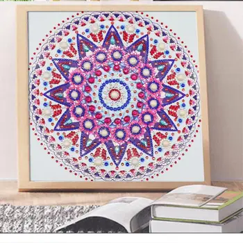 

5D DIY Part Drill Diamond Painting Resin Mandala Pendant Decoration Colorful Cross Stitching Embroidery Craft Kits Decor
