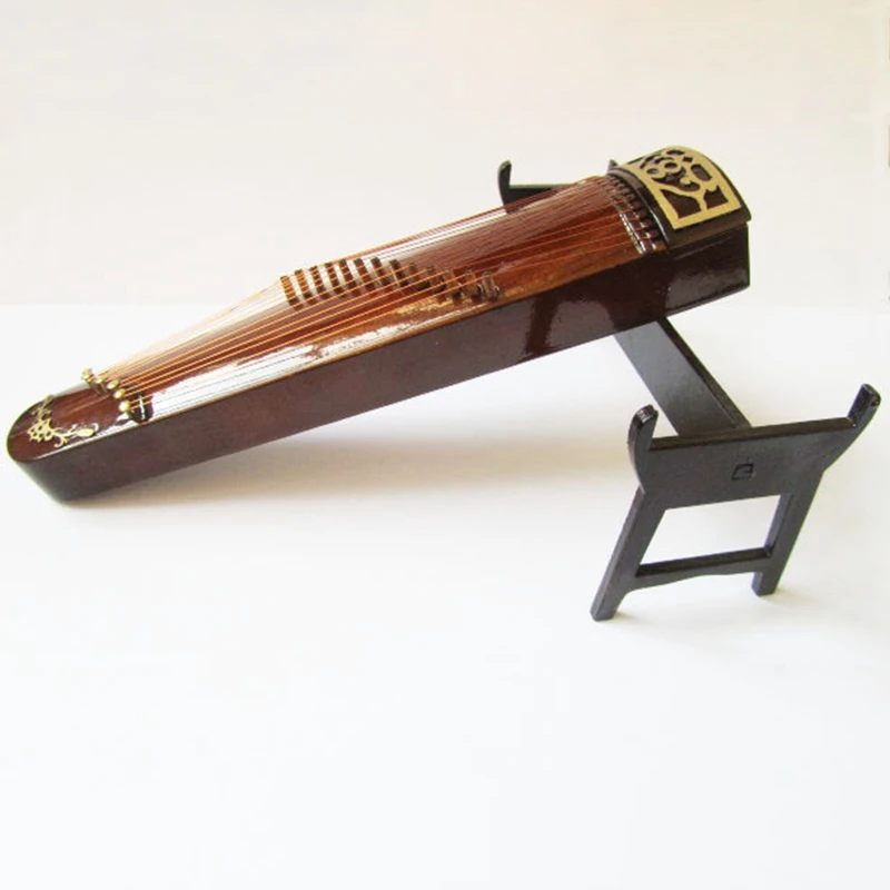 Горячая-мини guzheng Модель Китайская традиционная Zither коллекция музыкальных инструментов декоративные украшения модель подарок чехол с подставкой