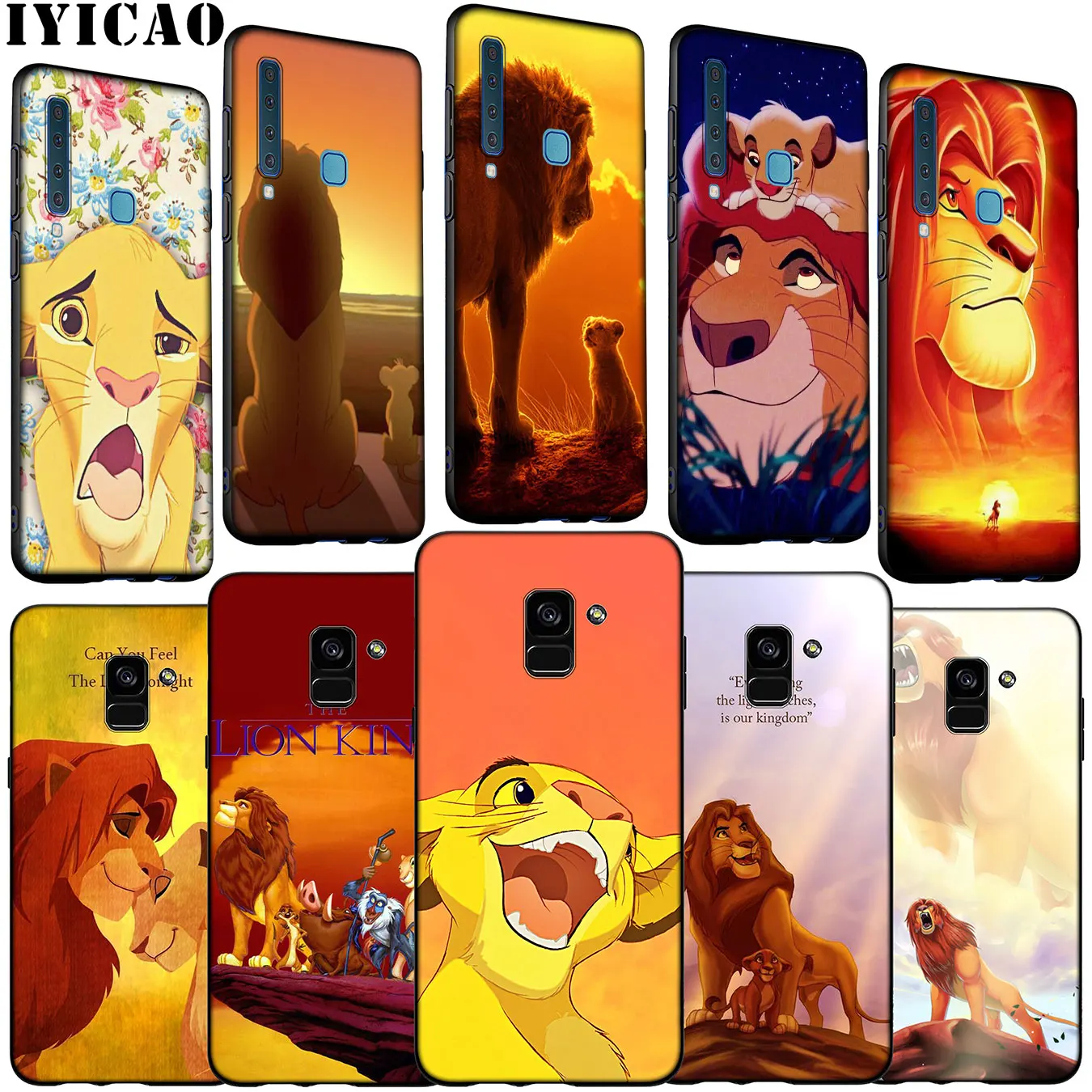 The Lion King Soft Silicone Phone Case for Samsung Galaxy A6 A7 A8 A9 2018 A3 A5 2016 2017 Note 9 8 10 Plus |
