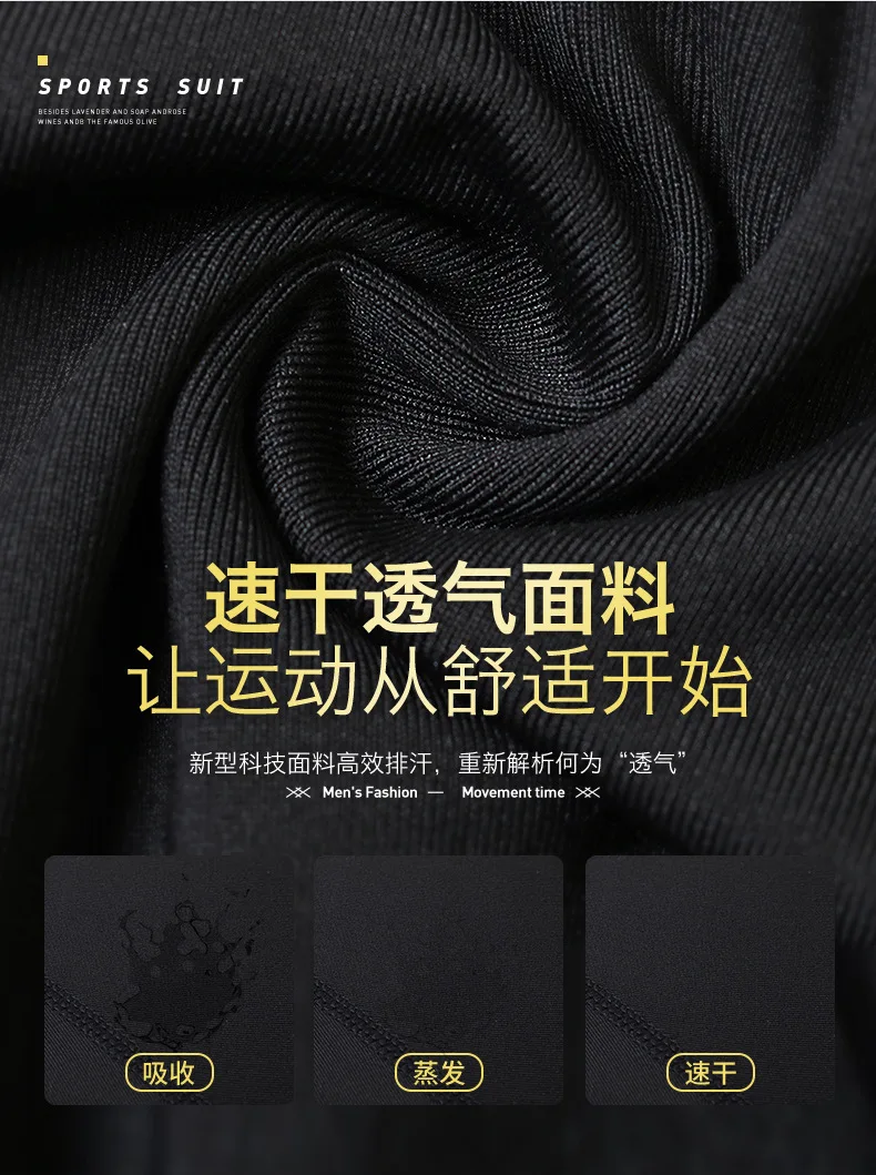AliExpress для мужчин фитнес трехсекционный набор эластичность Спортивный Набор для бега быстросохнущая одежда брюки для мужчин