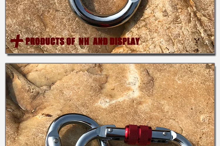 Карабин для альпинизма на открытом воздухе, пряжка для альпинизма O si kou suo, безопасная пряжка, стальной замок, крючок для альпинизма, воздушная, для йоги, CE