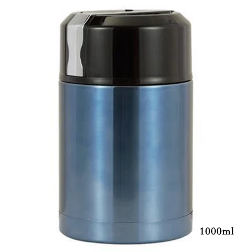 1000 ml Blue Большая емкость 800 мл/1000 мл Термос Ланч-бокс портативный контейнер из нержавеющей стали для еды супа термосы Термокружка - Цвет: 1000 ml Blue
