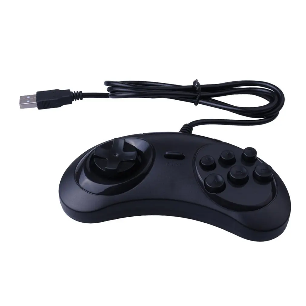 USB геймпад 6 кнопок игровой контроллер для SEGA джойстик держатель ПК MAC Mega Drive