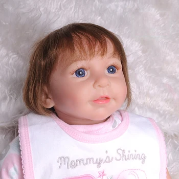 

22 Inch Reborn Baby Doll Toddler Cloth Body Many Accessories Reborn Baby Doll Toys For Kids Birthday Xmas Gifts