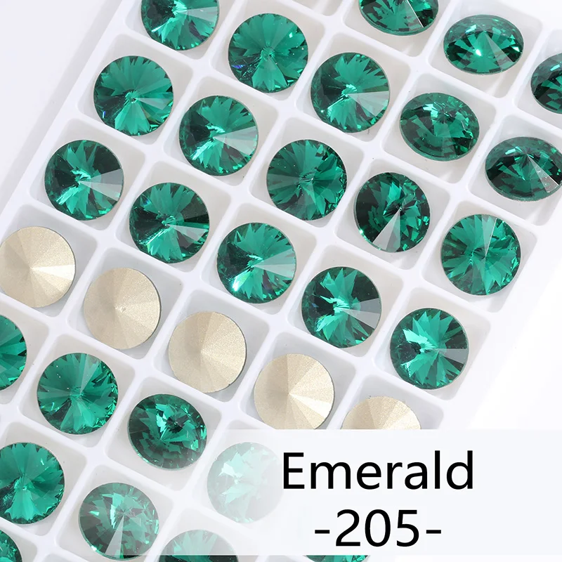 Blue Rose Mixed Round Crystal Glass Rhinestones for Craft and Clothing Decoration
