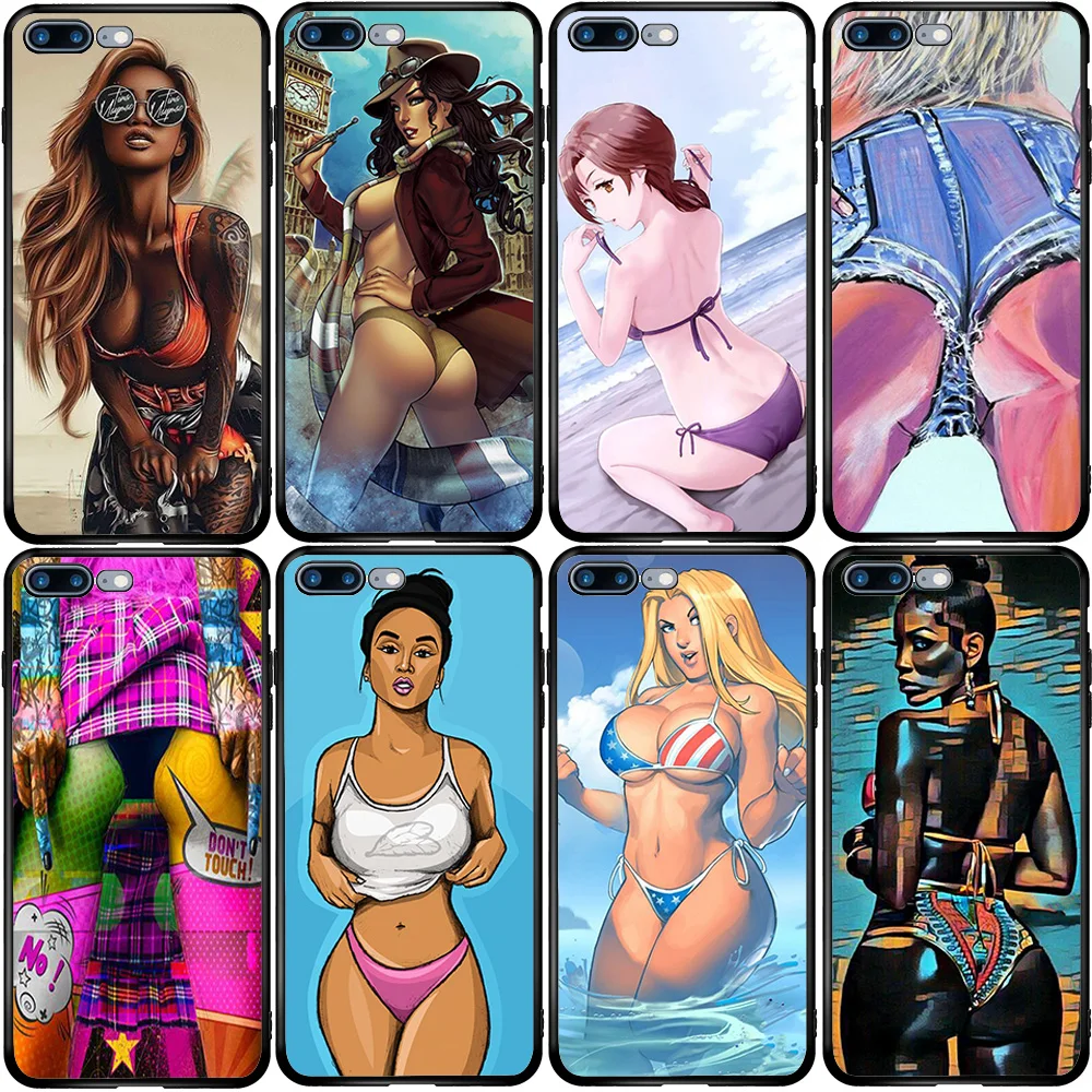 Phone Case for iPhone 5 5s SE 2020 6 6S 7 8 XS XR 11 12 Oneplus 3 5T 6T 7T Pro Max Plus Сексуальное бикини для