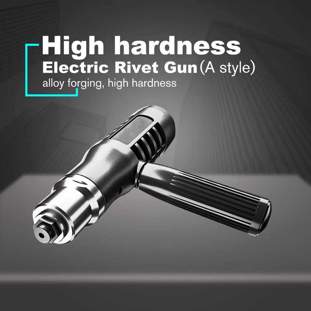 Electric Rivet Gun with Set of Rivet Multifunction Riveting Drill Adapter Gun Auto Rivet Electric Nut Gun Tool Cordless Drill