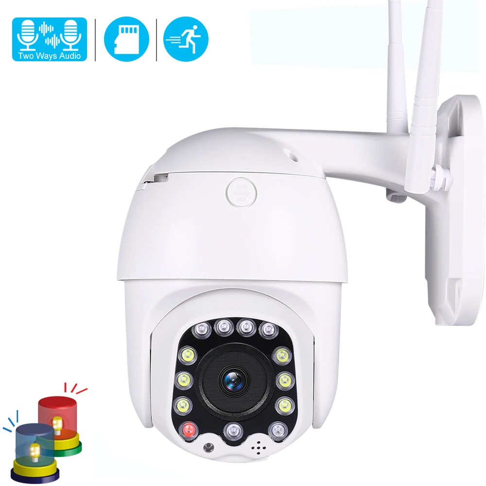 USAFEQLO 1080P Беспроводная PTZ скоростная купольная ip камера WiFi наружная двухсторонняя